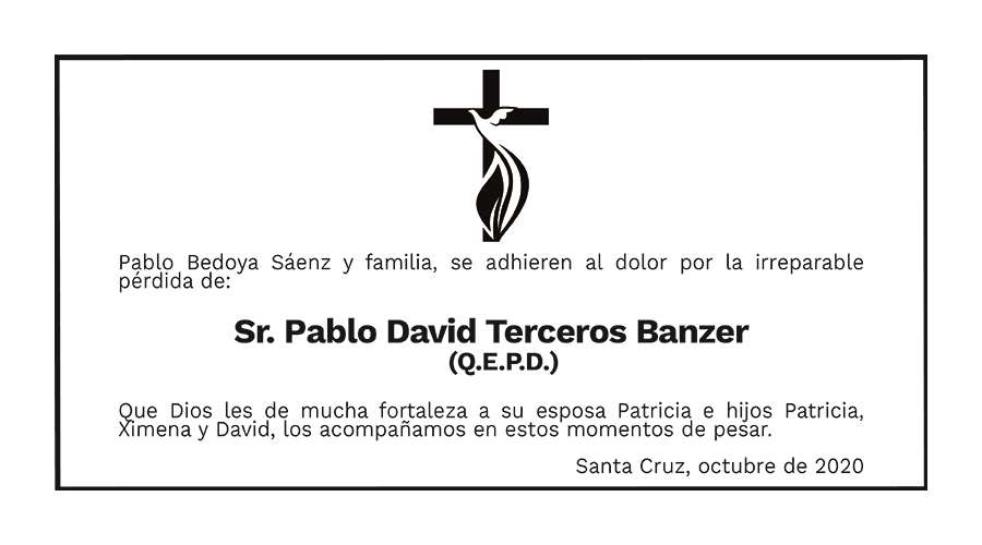 Sr. Pablo David Terceros Banzer