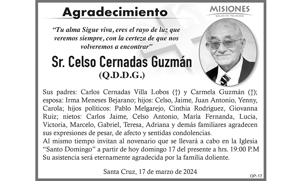 Sr. Celso Cernadas Guzmán
