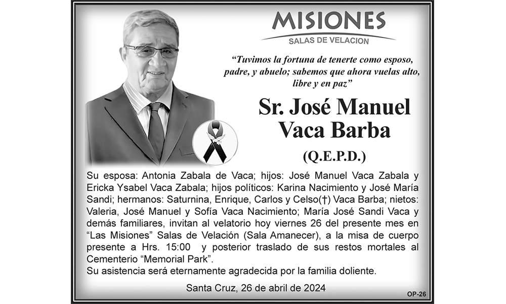 Sr. José Manuel Vaca Barba