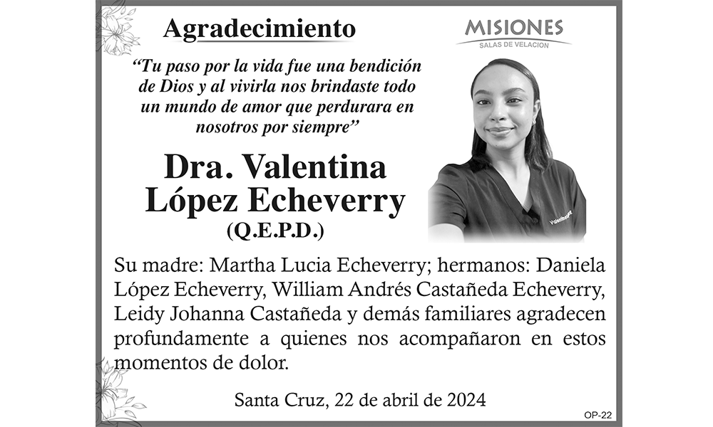 Dra. Valentina López Echeverry