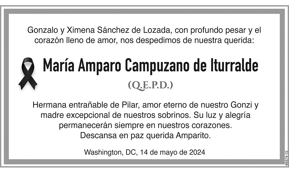 María Amparo Campuzano de Iturralde