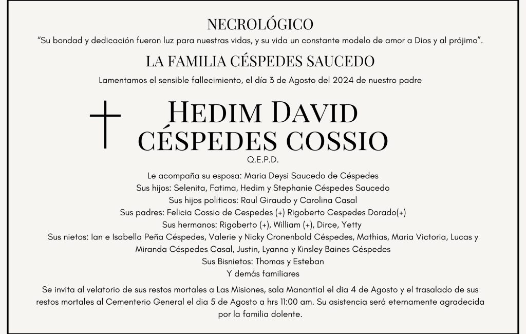 Hedim David Céspedes Cossio